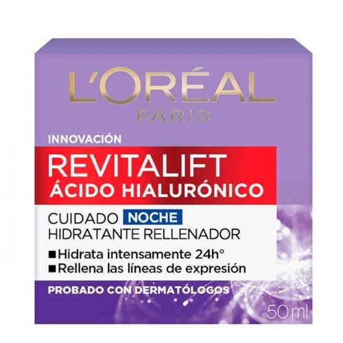 L'oreal Revitalift Acido Hialurónico cuidado noche Frasco X 50 Ml