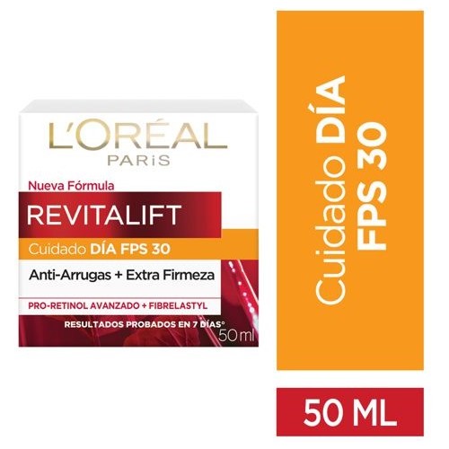 L´oreal Revitalift Cuidado día FPS 30 Anti-arrugas Frasco X 50 Ml 