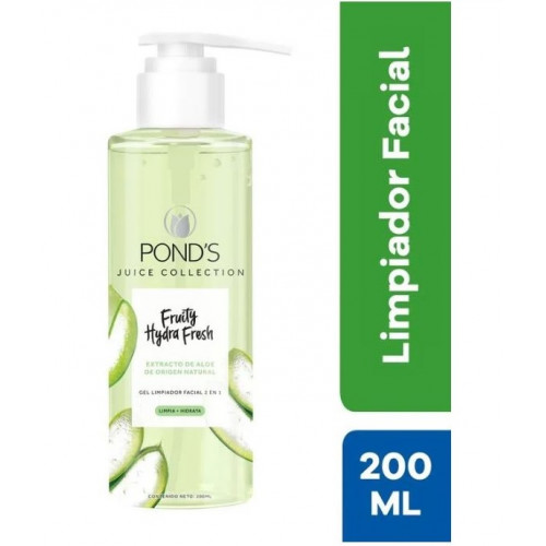 Ponds Limpiador Facial Fruity Hydra Fresh Extracto de Aloe Frasco X 200 ML