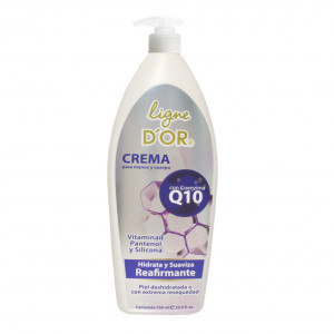 Ligne D'OR Crema para Manos y Cuerpo con Coenzima Q10 Frasco con Válvula X 750 ML 