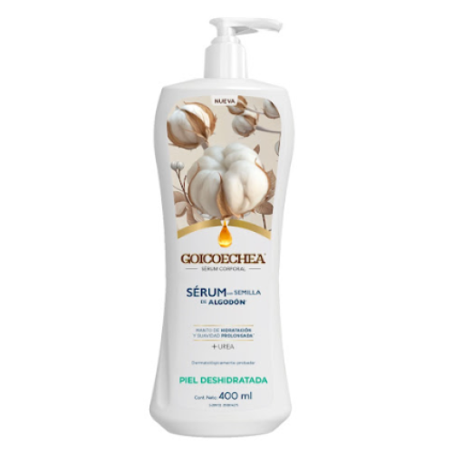 Goicoechea Sérum corporal con semilla de Algodón Piel deshidratada Frasco X 400 Ml 