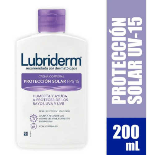 Lubriderm Crema UV FPS 15 Frasco X 200 ML