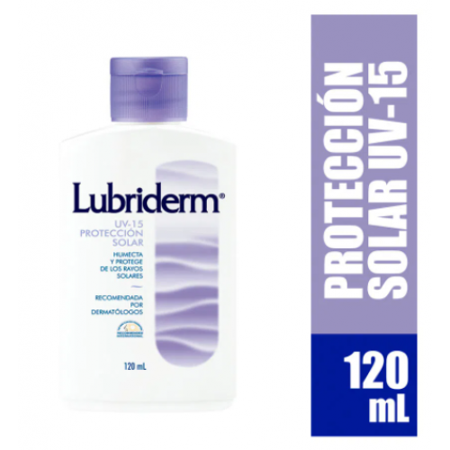 Lubriderm Crema corporal Protección solar FPS 15 Frasco X 120 Ml 
