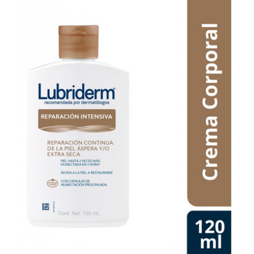 Lubriderm crema corporal Reparación Intensiva Frasco X 120 Ml 