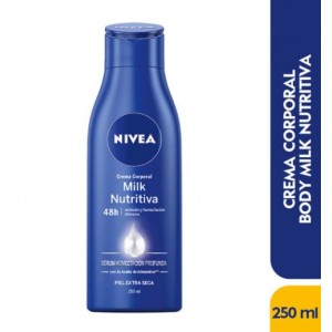 Nivea Crema corporal Milk Nutritiva Frasco X 250 Ml 