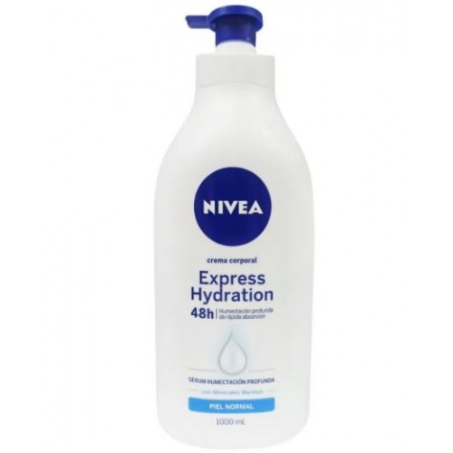 Nivea Crema corporal Express Hydration Pote X 1000 Ml  