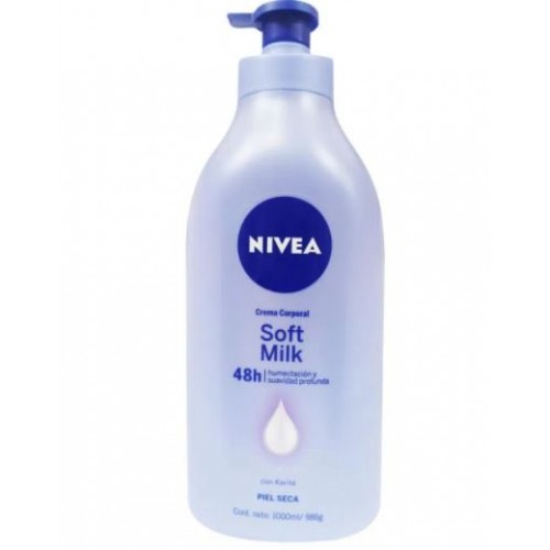 Nivea Crema corporal Soft Milk Piel seca Pote X 1000 Ml 