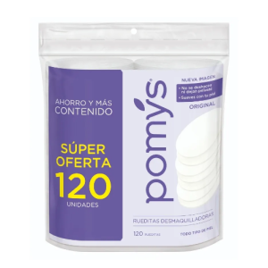 Pomys Original Rueditas desmaquilladoras Oferta 2 Paquetes X 60 Unidades  
