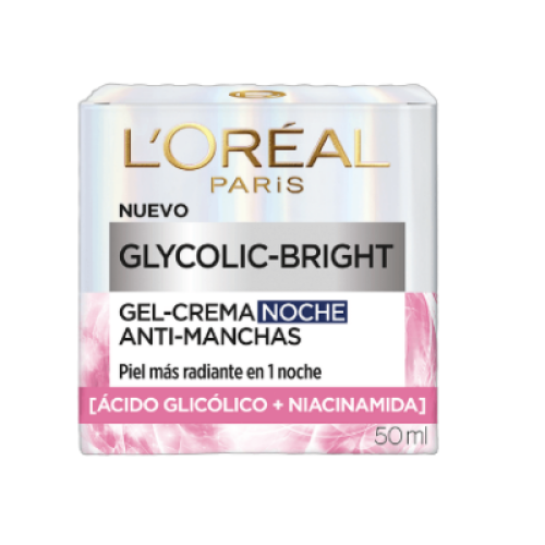glycolic bright gel crema noche x 50 ml
