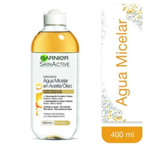 Garnier Skin-active Agua Micelar en Aceite/Oleo Frasco X 400 Ml 