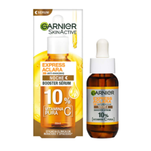garnier express aclara serum noche vitamina c frasco x 30ml