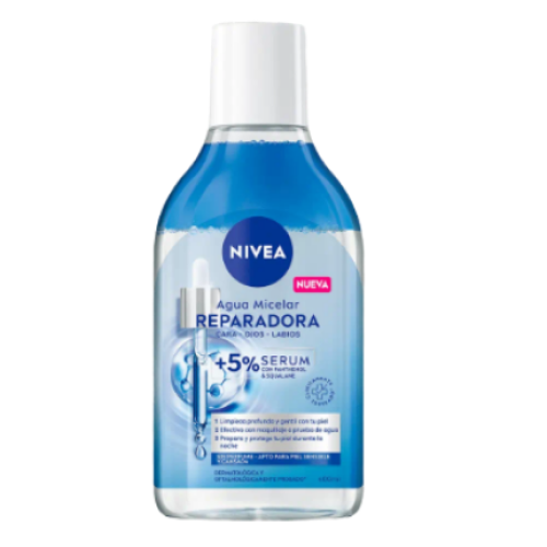Nivea agua micelar Reparadora +5% serum Frasco x 400 ml