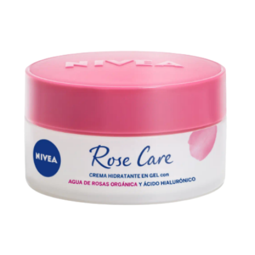Rose Care crema hidratante en gel con agua de rosas Frasco X 50 Ml 