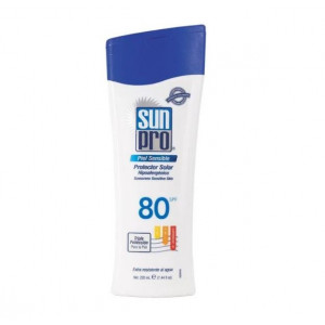 SunPro Protector Solar Hipoalergénico Piel Sensible SPF 80 Frasco X 220 ML