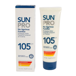Sunpro Familiar protector solar y facial en crema 105 SPF Tubo X 120 Gramos 