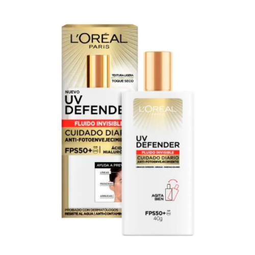 loreal uv defender fluido invisible 40gr