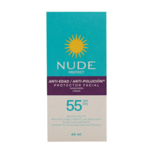 Nude protect Anti-edad protector facial crema 55 SPF Tubo X 40 Ml