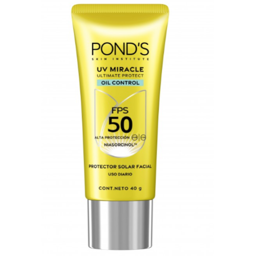 Ponds uv miracle protector solar facial fps 50 oil control sin residuos blancos x 30 gr