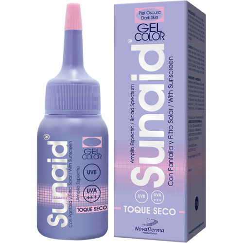 Sunaid Gel Color Amplio espectro Piel Oscura Frasco X 30 Gramos