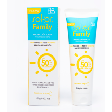 Sol-or Family protección solar Rapida absorción Resistente al agua SPF50+ Frasco X 120 Gramos