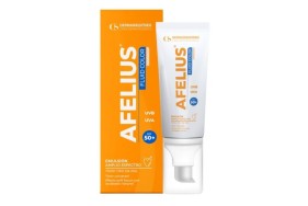 Afelius Fluid color Protector solar SPF 50+ emulsión para todo tipo de piel Tubo X 50 Gramos 