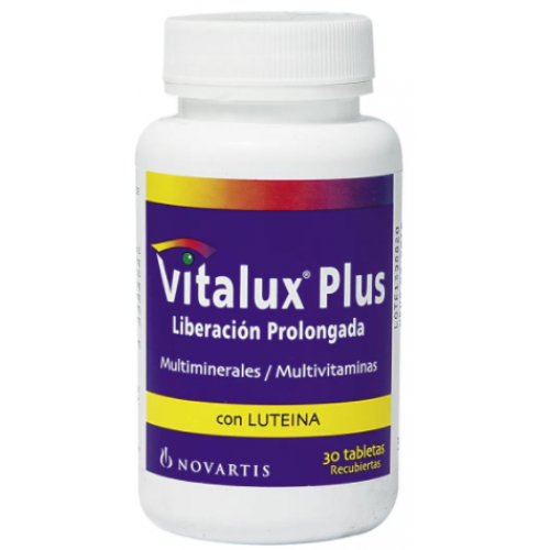 Vitalux Plus Multiminerales/Multivitaminas  Frasco X 30 Tabletas 