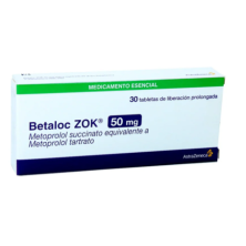 Betaloc-ZOK 50 Mg Caja X 30 Tabletas 