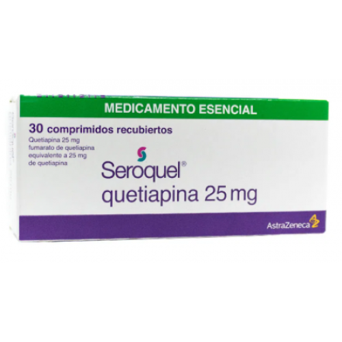 Seroquel 25 Mg Caja X 30 Tabletas 
