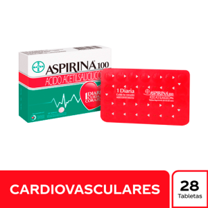 Aspirina 100 Mg Caja X 28 Tabletas