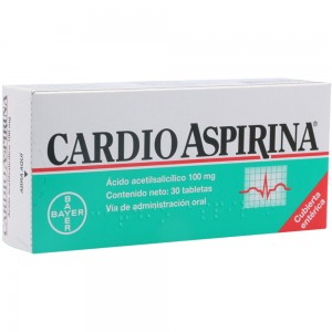 Cardio aspirina 100 Mg Caja X 30 Tabletas 