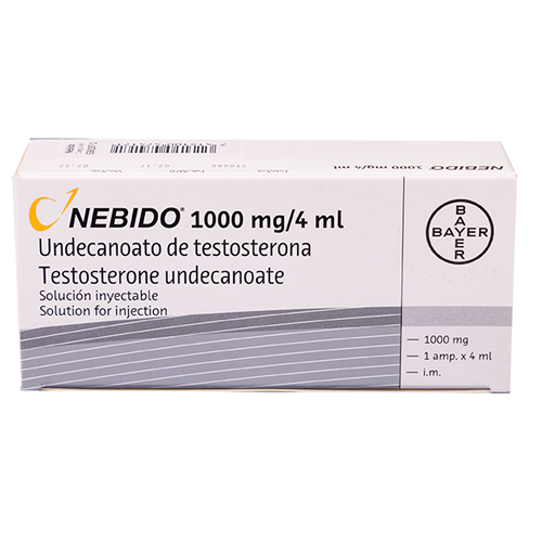 Nebido 1000 Mg/ 4 Ml  Solución inyectable Caja X 1 Ampolla 4 Ml