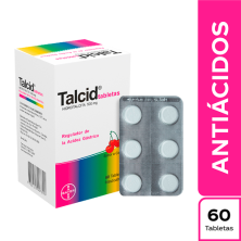 Talcid 500 Mg Caja X 60 Tabletas 