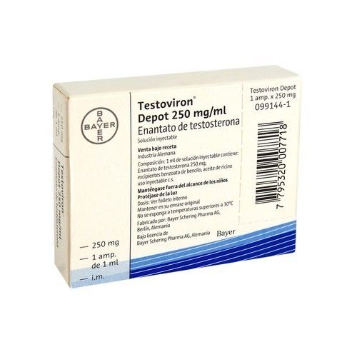 Testoviron Depot 250 Mg Solución Inyectable Caja X 1 Ampolla 1Ml