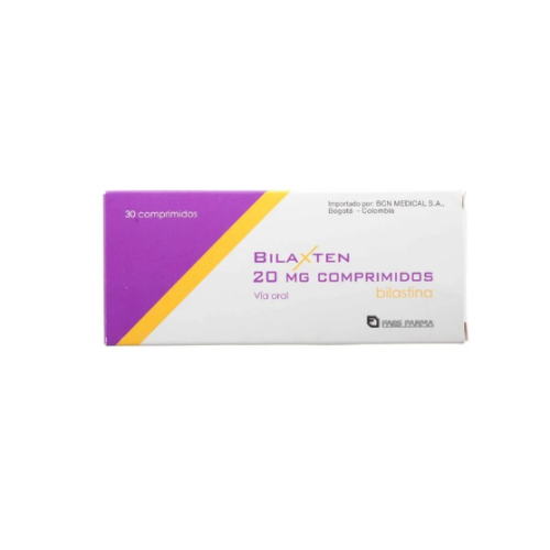 bilaxten 20 mg caja x 30 comprimidos