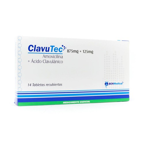 Clavutec 875 Mg/125 Mg Caja X 14 Tabletas