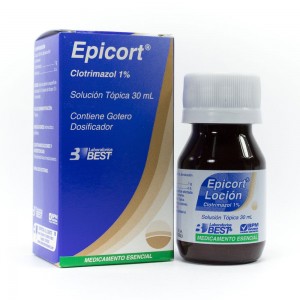 Epicort Solución tópica 1% frasco X 30 Ml 