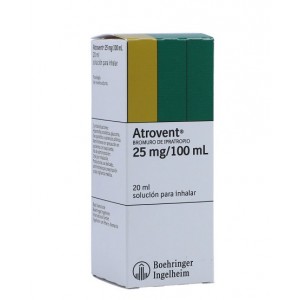 Atrovent 25 Mg/ 100 Ml Solución para inhalar Frasco X 20 Ml 