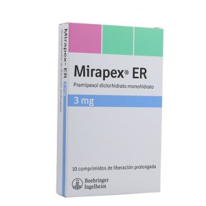 Mirapex ER 3 Mg Caja X 10 Tabletas 