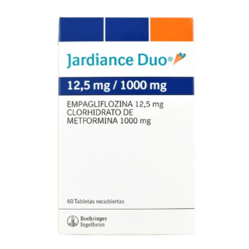 jardiance duo 12.5/1000 mg x 60 tabletas