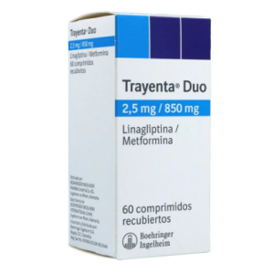 trayenta duo 2.5/850mg caja x 60 tab