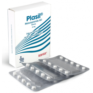 Plasil 10 Mg Caja X 30 Tabletas 