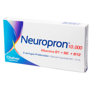 neuropron 10.000 Caja x 3 jerinas prellenadas