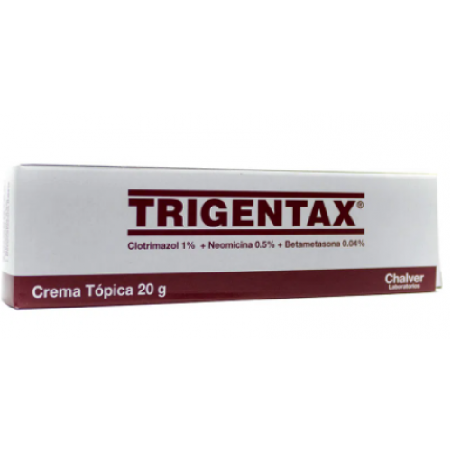 Trigentax clotrimazol 1%/ neomicina 0.5%/ betametasona 0.04% Crema tópica Tubo X 20 Gramos 