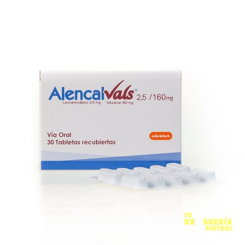 Alencal Vals 2,5/160 Mg  Caja X 30 Tabletas 