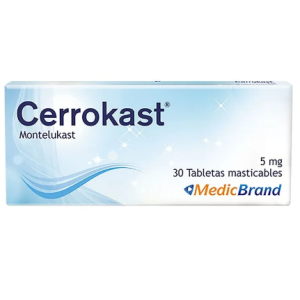 cerrokast 5 mg caja x 30 tabletas masticables