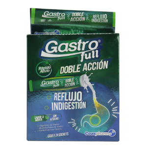 gastrofull doble accion sin azucar x 24 sachets