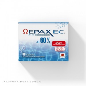 Epax-EC al 60% sin sabor Caja X 30 Cápsulas 