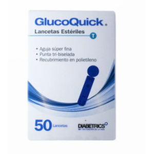 lancetas esteril caja x 50 glucoquick