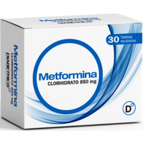 Metformina  850 Mg Caja X 30 tabletas