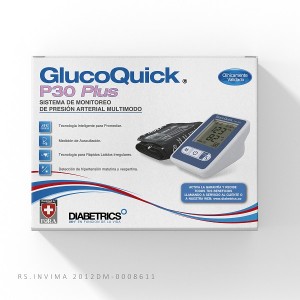 Tensiómetro Glucoquick P30 Plus (sistema de monitoreo de presión arterial) Caja X 1 Unidad 
